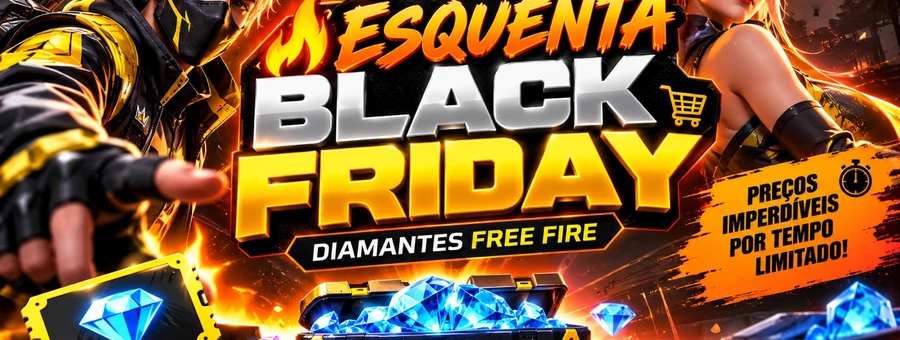 Promoção Esquenta Black Friday - recarga Free Fire